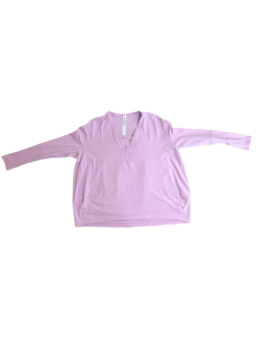 Lululemon Back in Action Soft Pink Long Sleeve V-Neck Tee - Picture 9 of 14